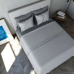 Le Telerie - Set completo letto lenzuola cotone